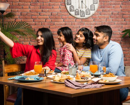 ordering food at an Indian restaurant
